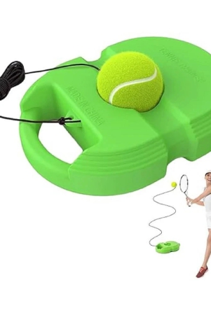 sevriza-tennis-trainer-rebound-ball-with-string-solo-tennis-trainer-set-self-tennis-practice-ball-with-string-cricket-trainer-rebound-ball-with-rope-fill-sand-or-water-multicolor-no-racke