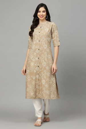 stylum-rayon-printed-front-slit-womens-kurti-beige-pack-of-1-none