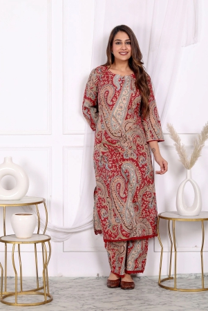 plus-size-paisley-print-straight-kurta-pant-set-with-dupatta