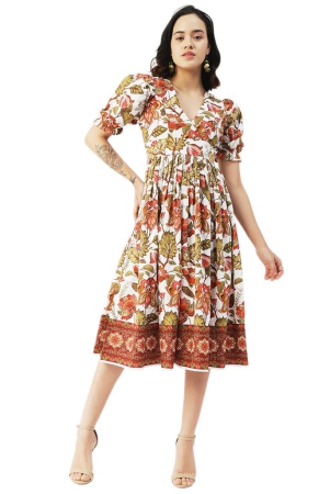 moomaya-printed-cotton-flared-dress-v-neck-puffed-sleeves-maxi-dress-for-women