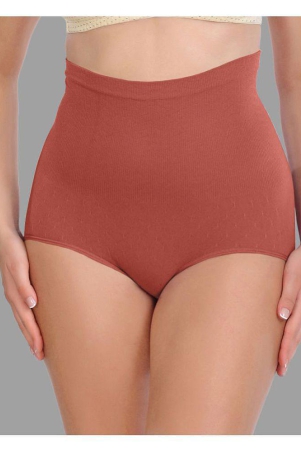 Madam - Orange Spandex Womens Tummy Tucker ( Pack of 1 ) - None