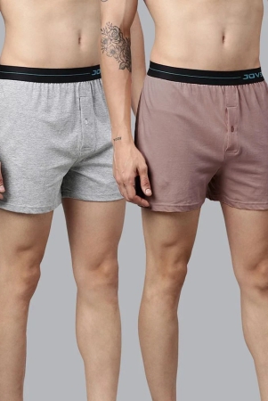 joven-pack-of-2-cotton-mens-boxer-grey-melange-boxer-shorts-none