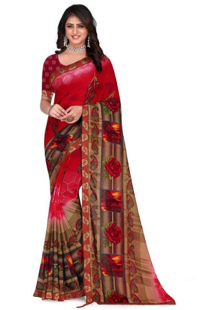 leelavati-red-georgette-saree-with-blouse-piece-pack-of-1-red