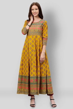 kipek-yellow-cotton-womens-anarkali-kurti-pack-of-1-s