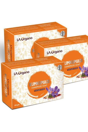 la-organo-kumkumadi-handmade-natural-bath-soap-bathing-bar-100-g-pack-of-3