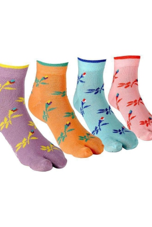 texlon-multicolor-cotton-ankle-length-socks-for-women-pack-of-4