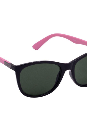 Hrinkar Green Cat-eye Stylish Goggles Black, Pink Frame Sunglasses for Women - HRS-BT-06-BK-PNK-GRN