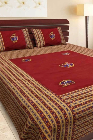 uniqchoice-jaipuri-traditional-pure-cotton-embroidered-patch-work-double-bed-sheet-with-2-pillow-cover