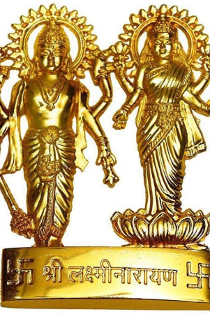 dvr-click-brass-vishnu-laxmi-10-cm-idol