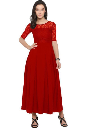 sheetal-associates-red-crepe-womens-gown-pack-of-1-none