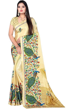 leelavati-gold-crepe-saree-with-blouse-piece-pack-of-1-gold