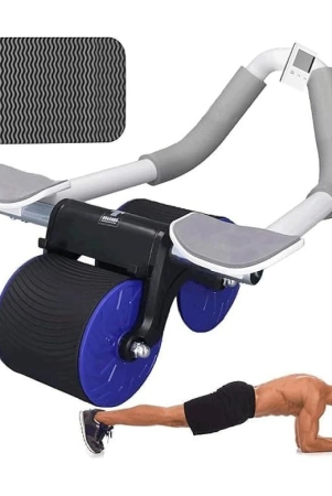 new-ab-roller-wheel-automatic-rebound-2-in-1-for-abs-workout-abdominal-fitness-wheel-for-men-women-dynamic-core-trainer-plank-exercise-wheels-with-phone-stand-for-home-gym-fitness-blue-