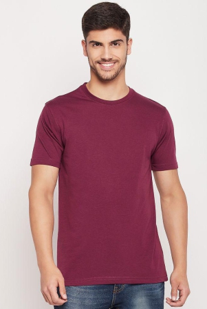 uniberry-wine-cotton-blend-regular-fit-mens-t-shirt-pack-of-1-none