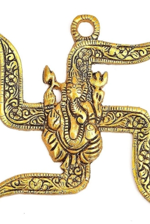 shree-ganesha-om-swastik-wall-hanging-showpiece-pack-of-1