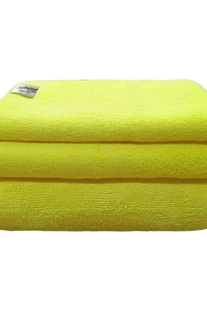 softspun-single-microfibre-bath-hand-face-towel-set-yellow-yellow