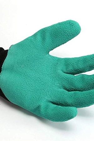 acrylonitrile-butadiene-styrene-abs-gardening-gloves-with-right-hand-fingertips-claws-for-pruning-digging-planting-green-color