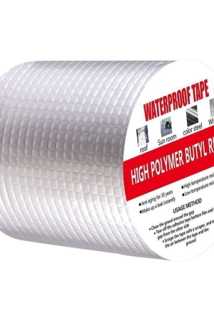 ramdev-enterprise-leakage-repair-waterproof-tape-for-pipe-leakage-water-leakage-in-tank-roof-water-leakage-solution-aluminium-foil-tape-super-waterproof-adhesive-tape-butyl-tape-4inchx5mtr