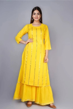 mirror-work-kurta-with-sharara-s-yellow