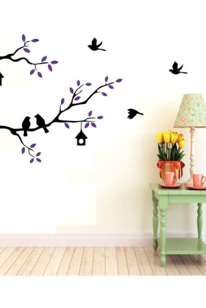 asmi-collection-birds-family-on-a-purple-tree-branch-wall-sticker-75-x-128-cms-