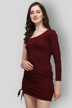 selvia-maroon-cotton-lycra-womens-bodycon-dress-pack-of-1-none