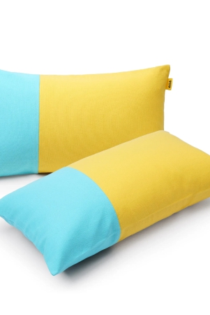 two-tone-lumbar-cushion-cover-set-of-2-yellow-blue