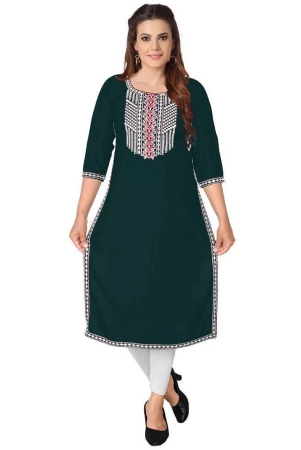 kapadia-green-rayon-womens-straight-kurti-pack-of-1-none