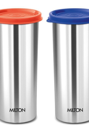 milton-stainless-steel-tumbler-with-lid-set-of-2-530-ml-each-assorted-lid-color-may-vary-office-gym-yoga-home-kitchen-hiking-treking-travel-tumbler-assorted