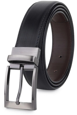 samtroh-black-pu-mens-reversible-belt-pack-of-1-none