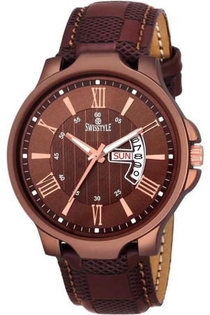 swisstyle-brown-leather-analog-mens-watch