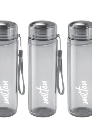 milton-hector-1000-pet-water-bottle-set-of-3-1000-ml-each-grey-recyclable-reusable-bpa-free-food-grade-leak-proof-gym-office-home-kitchen-treking-travel-hiking-gr