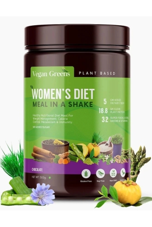 vegan-greens-women-diet-meal-shakeherbs-500gchocolate-plant-protein-powder-500-gm-chocolate-