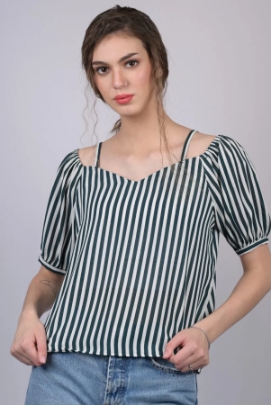 white-and-green-striped-relaxed-fit-boat-neckline-top-otl-tps1021-blue-m