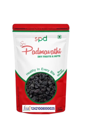 Sri Padmavathi Dry Fruits &Nuts Black Raisins Seedless 500g