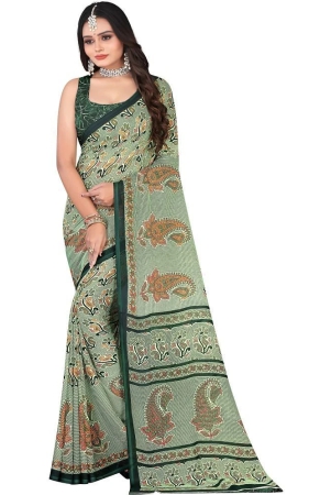 leelavati-green-georgette-saree-with-blouse-piece-pack-of-1-green