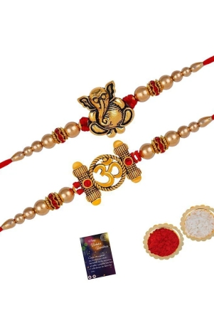 silver-shine-red-religious-rakhi-pack-of-2-none