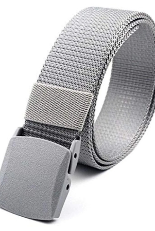 livosorb-grey-melange-fabric-mens-casual-belt-pack-of-1-free-size