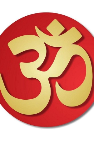 asmi-collection-beautiful-3d-acrylic-golden-red-om-wall-sticker-20-x-20-cms-