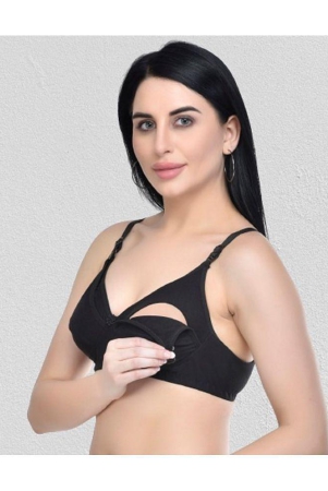 zourt-black-cotton-non-padded-womens-everyday-bra-pack-of-1-none