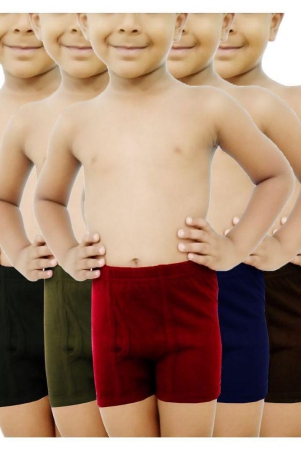 HAP Boys Trunks | Pack of Five |Cotton Innerwear /boxer /Drawer - None