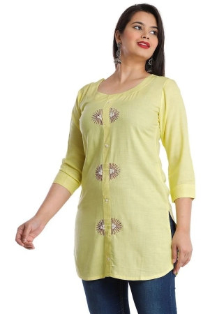 jc4u-yellow-rayon-womens-straight-kurti-pack-of-1-none