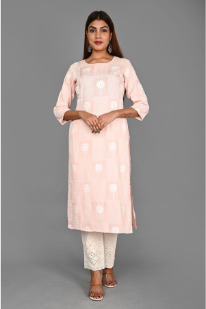AMIRA'S INDIAN ETHNICWEAR - Pink Rayon Women's Stitched Salwar Suit ( ) - None