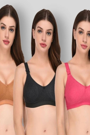 elina-multicolor-cotton-non-padded-womens-t-shirt-bra-pack-of-3-36d