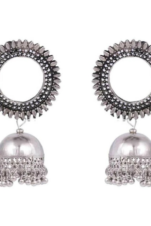 samridhi-dc-silver-jhumki-earrings-pack-of-1-silver