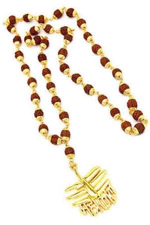 5-faced-rudraksha-golden-cap-mala-with-mahakaal-locket