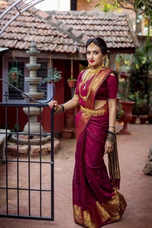 apnisha-banarasi-silk-embellished-saree-with-blouse-piece-maroon-pack-of-1-maroon