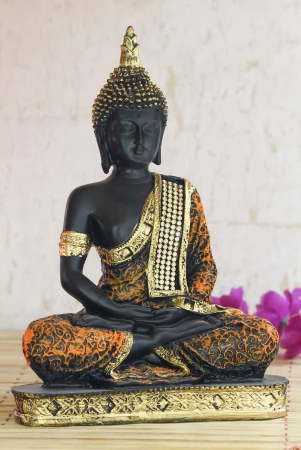 Sitting Buddha Idol Statue Showpiece - in Multi assorted beautiful colours