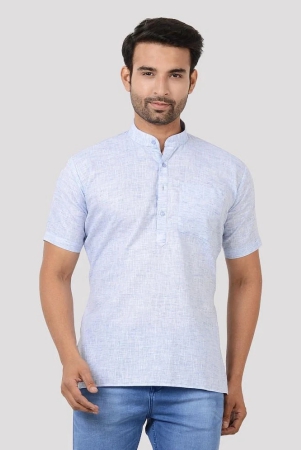 maharaja-blue-cotton-blend-mens-regular-kurta-pack-of-1-none