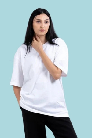 aktif-white-cotton-blend-womens-t-shirt-pack-of-1-none