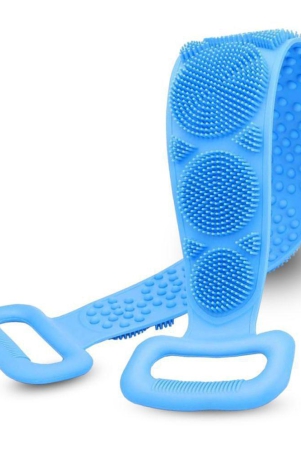 majestique-silicone-bath-body-and-skin-brush-belt-easy-to-a-clean-color-may-vary