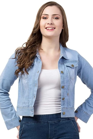 funday-fashion-full-sleeve-blue-solid-womens-denim-jacket-large-new-light-blue